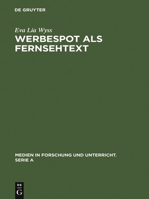 cover image of Werbespot als Fernsehtext